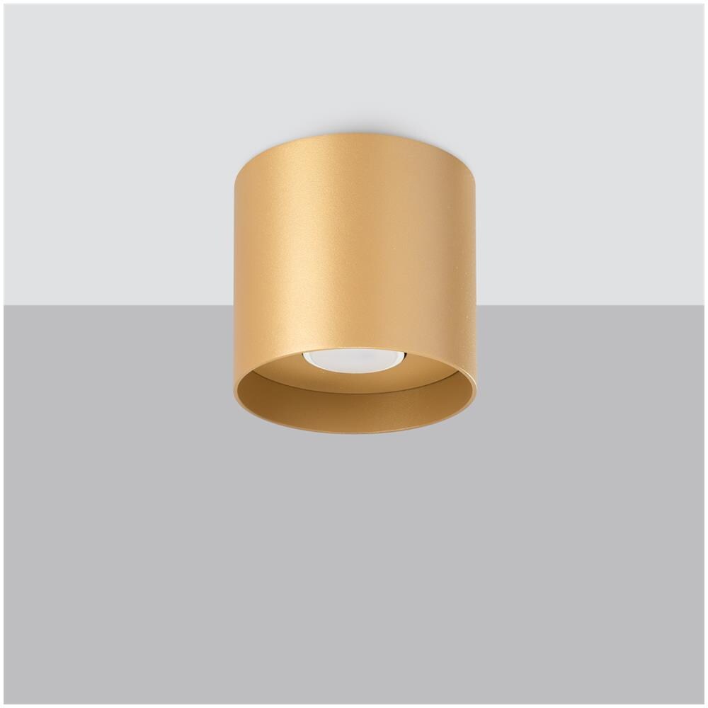Lampada Da Soffitto Mika Oro Sl. 1283 - Minimalista Lampade Da Soffitto D'oro 11x12x12 Cm - Foto 2