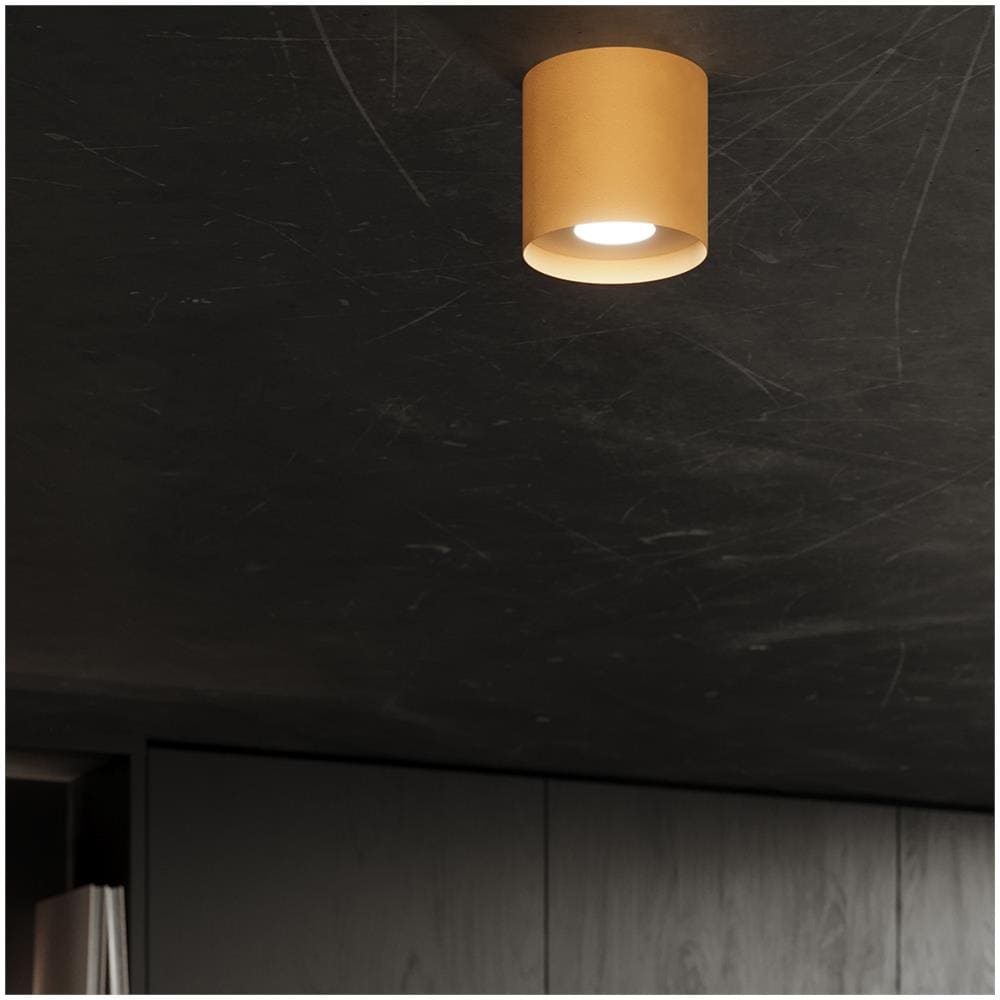 Lampada Da Soffitto Mika Oro Sl. 1283 - Minimalista Lampade Da Soffitto D'oro 11x12x12 Cm - Foto 7