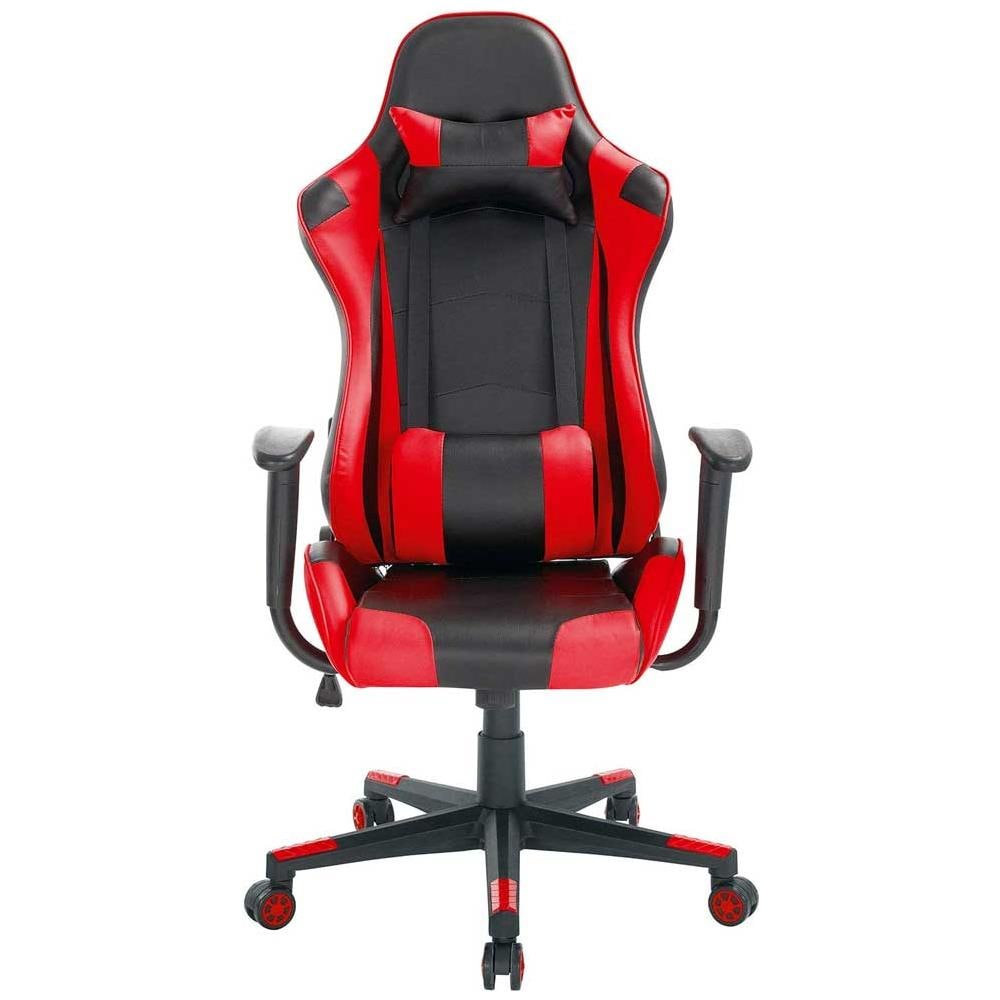 Sedia Poltrona Gaming Scrivania Ufficio Casa Reclinabile Girevole Direzionale Red - Foto 2