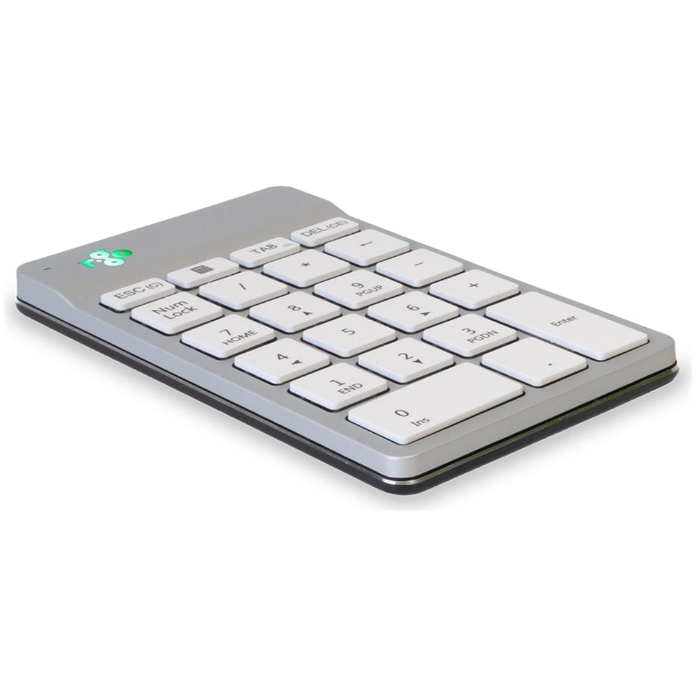 Tastierino Numerico Bluetooth RGOCONMWLWH  per Computer portatile Colore Bianco - Foto 1