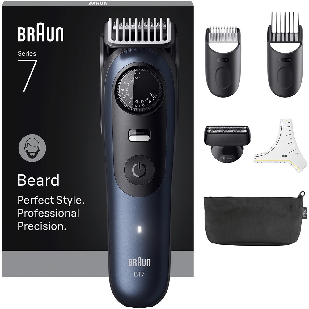 Regolabarba BT7520 Serie 7 con Autonomia 120 Minuti Impermeabile Colore Nero Blu - Foto 2
