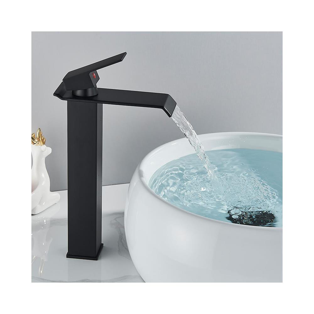 Rubinetto per lavabo da bagno, Blackswan, tipo M114, modello nero opaco, misura 30,6 cm - Foto 2