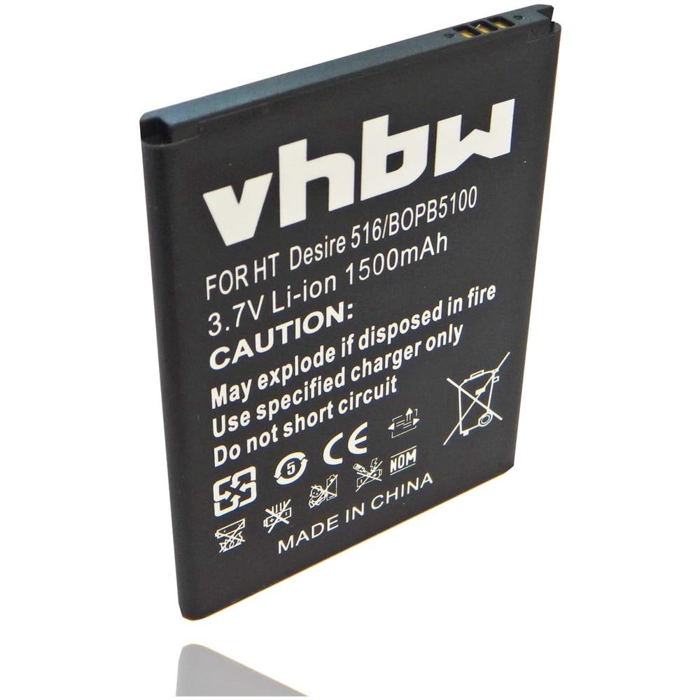 Batteria 1500mah (3.7v) Per Telefono Smartphone Htc Desire D516, D516c, D516t, D516w, Sostituisce 5360570, B0pb5100. - Foto 1