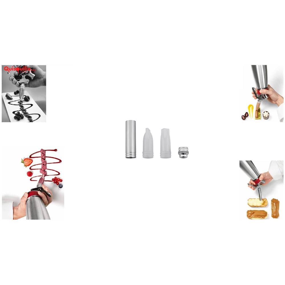 Set 3 Decoratori + Adattatore Per Sifoni Da Panna O Gourmet - Foto 1