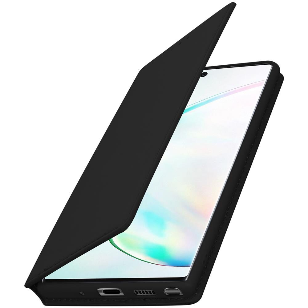 Custodia Samsung Galaxy Note 10 Portacarte Funzione Supporto Similpelle Nero - Foto 5