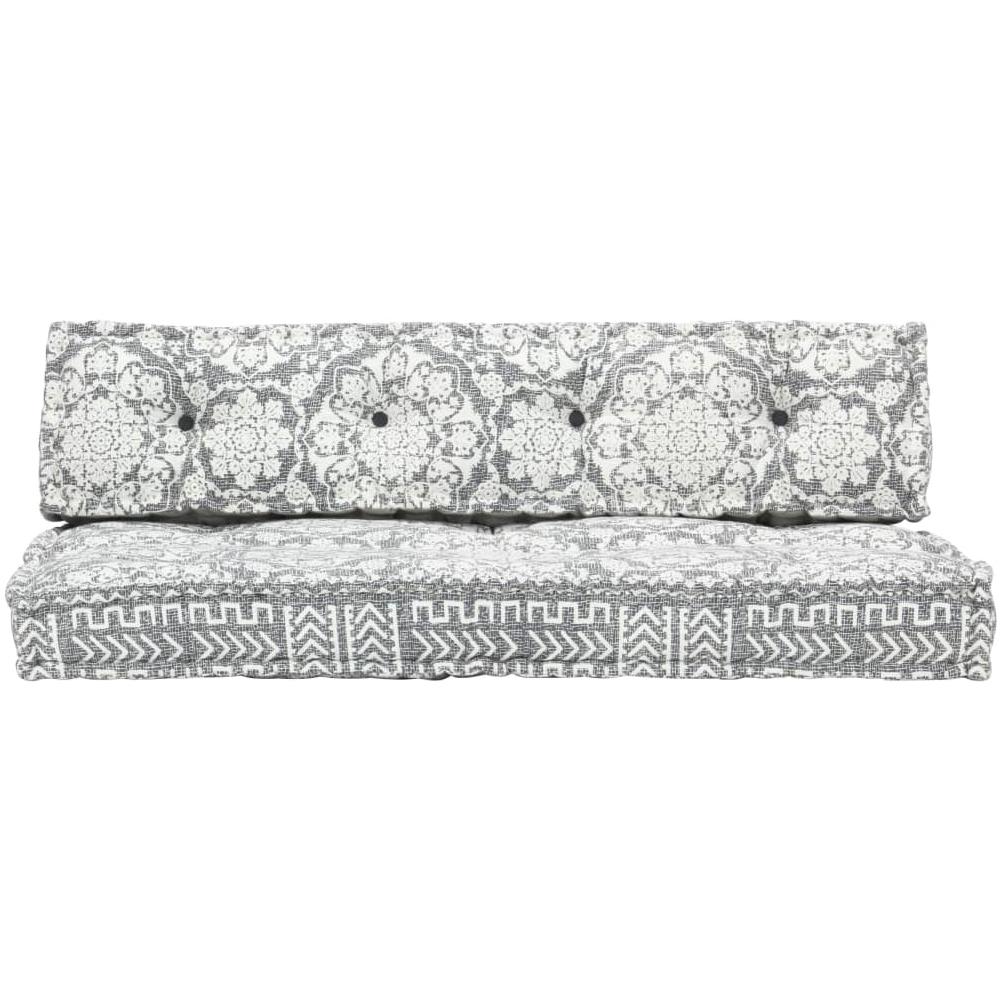 Cuscino Per Divani Pallet Grigio Chiaro In Tessuto Patchwork - Foto 2