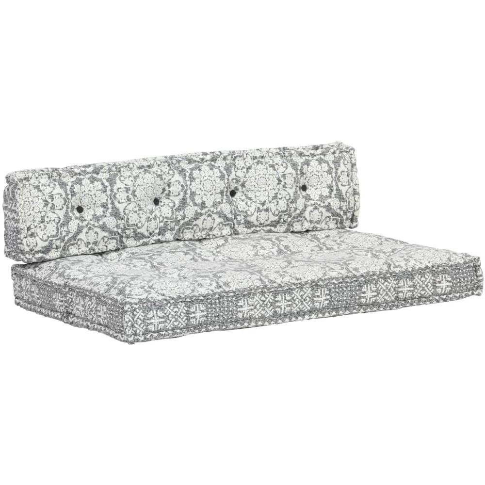 Cuscino Per Divani Pallet Grigio Chiaro In Tessuto Patchwork - Foto 8