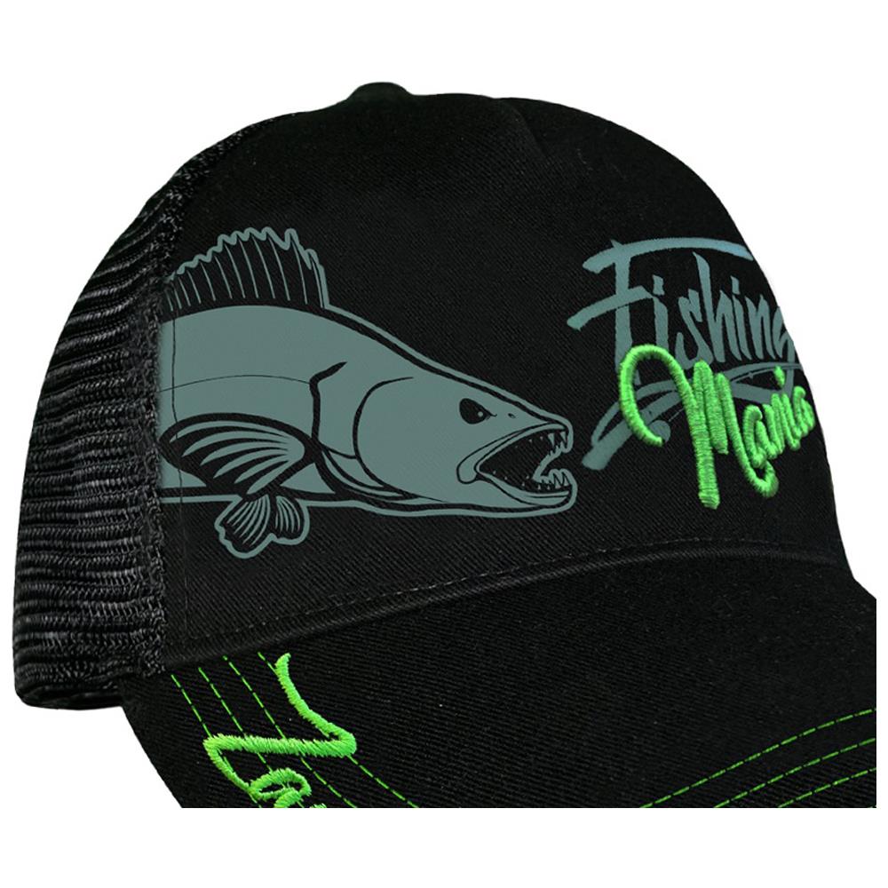 Cap Zander Mania, Nero-verde, Berretto Di Pesca Walleye, 010101399 - Foto 6