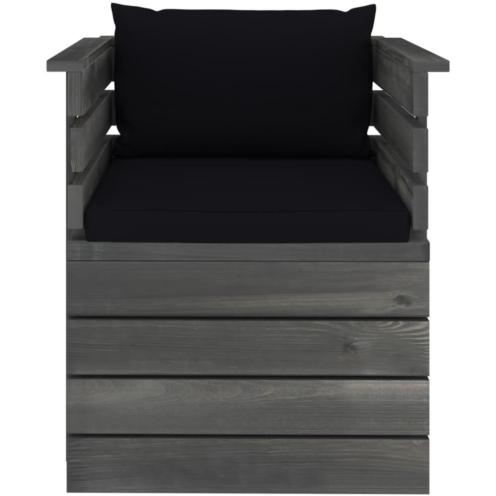 Poltrona da Giardino con Cuscini in Legno di Pino - Foto 2