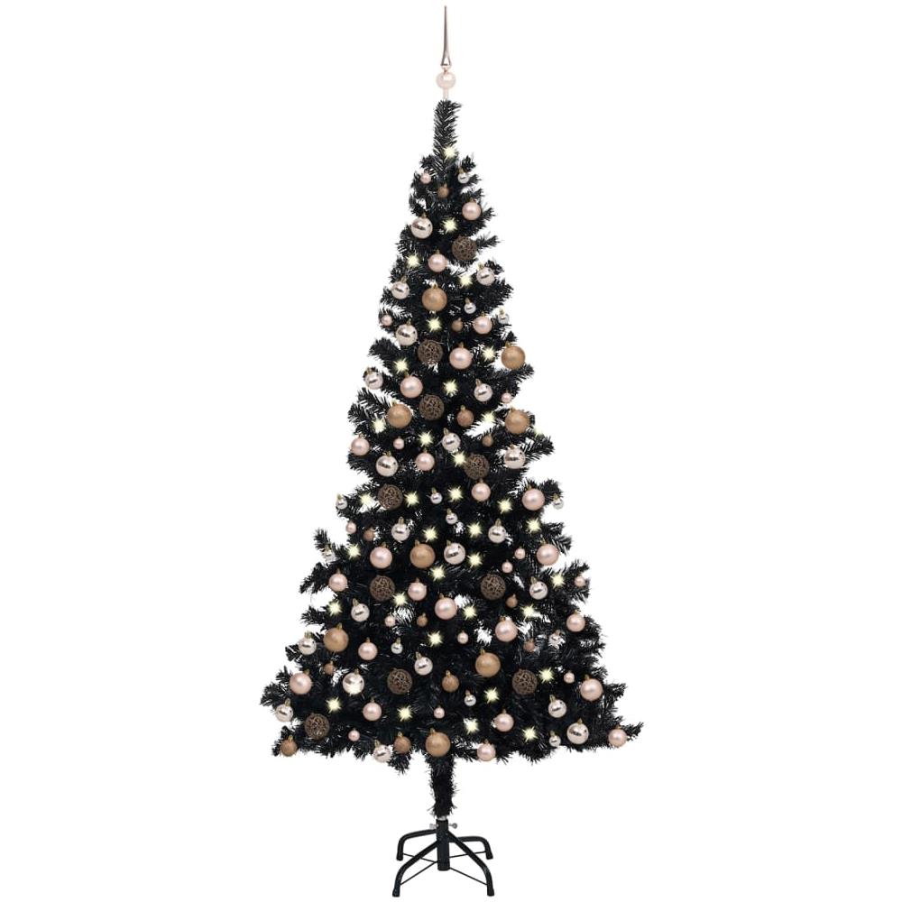 vidaXL Albero di Natale Artificiale Sottile con 150 LED 120 cm