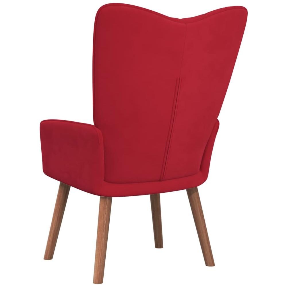 Poltrona Relax Rosso Vino in Velluto - Foto 7