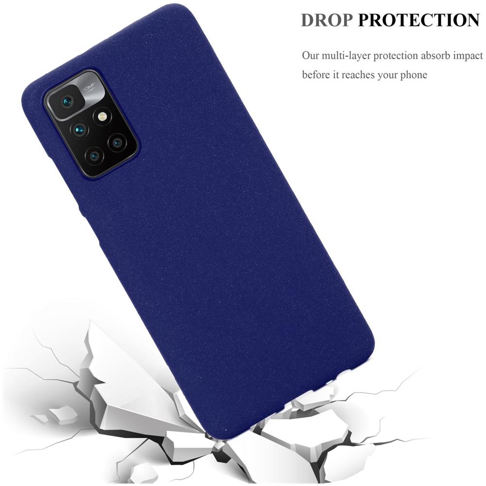 Custodia Compatibile Con Xiaomi Redmi 10 / Redmi Note 11 4g In Frost Blu Scuro - Coperchio Protettivo In Silicone Tpu Flessibile - Foto 7