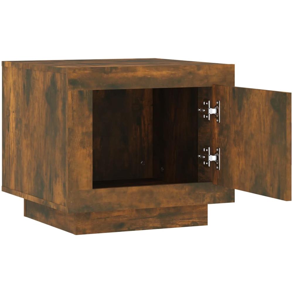 Tavolino Da Salotto Rovere Fumo 51x50x45cm In Legno Multistrato - Foto 3