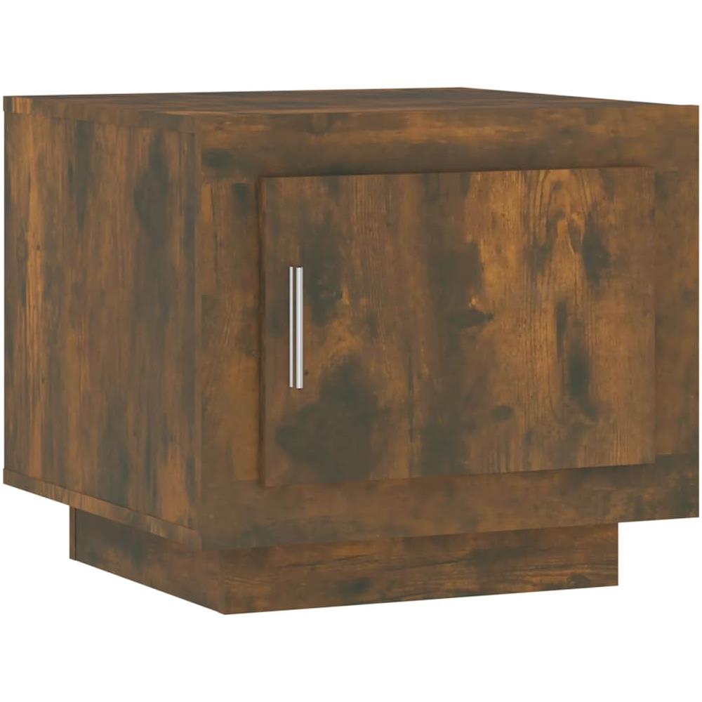 Tavolino Da Salotto Rovere Fumo 51x50x45cm In Legno Multistrato - Foto 1