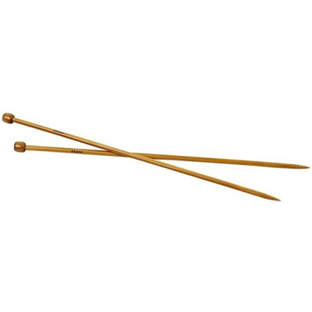 2 Aghi Da Maglia In Bambù Da 35 Cm - Ø 6 Mm - Foto 1