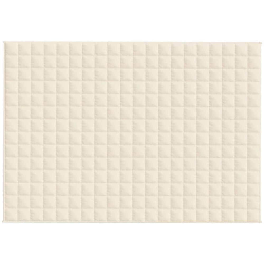 Coperta Ponderata Crema Chiaro 138x200 cm 10 kg Tessuto - Foto 2