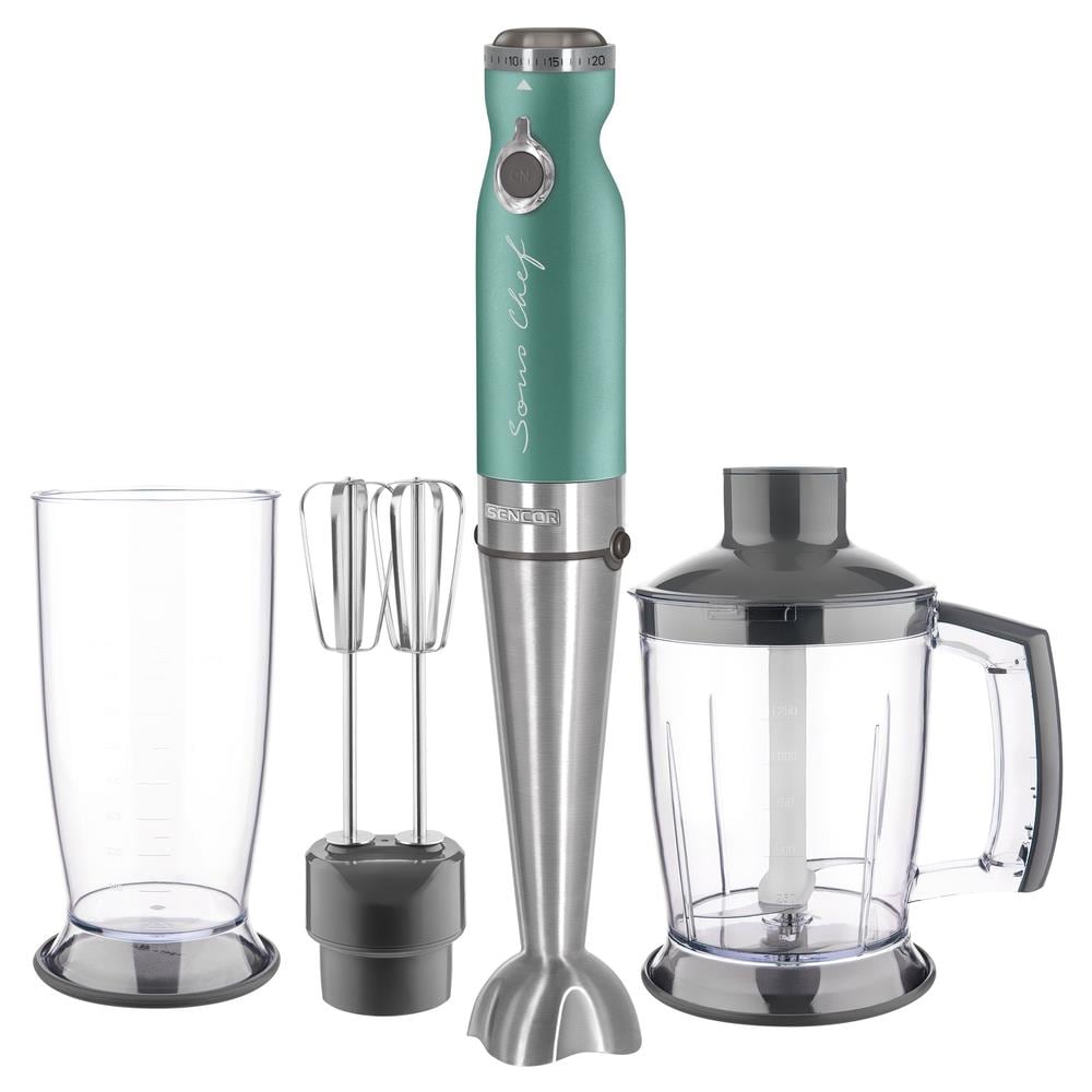 Frullatore a immersione 4 in 1 Colore Verde Potenza 1000w - Foto 2
