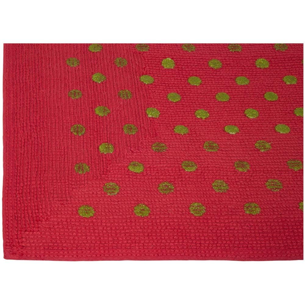 Tappeto Casa Bagno Cotone Spugna Morbida Tinta Unita Antiscivolo Sirio Carminio 55x130 Carminio - Foto 2