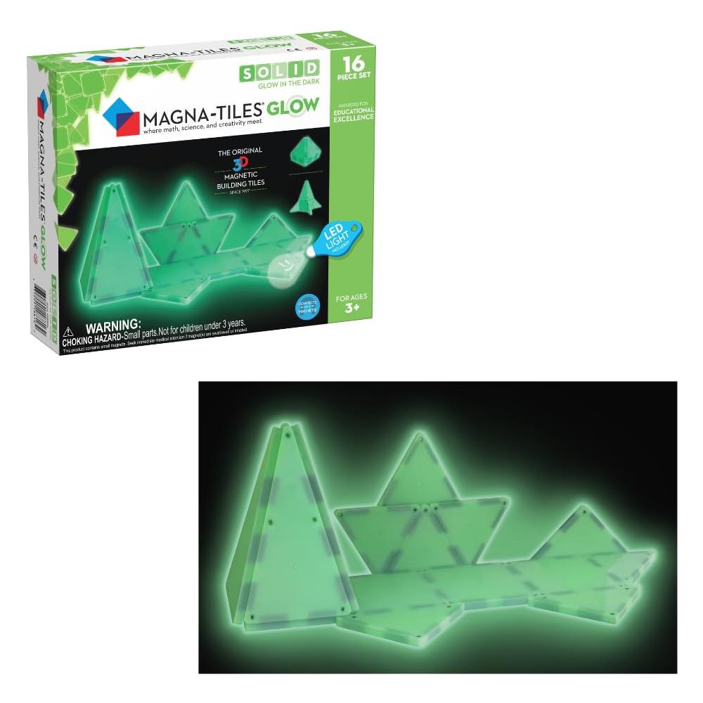 Glow Set Di Costruzioni Magnetiche Da 16 Pezzi, Il Marchio Di Costruzioni Magnetiche Originale - Foto 1