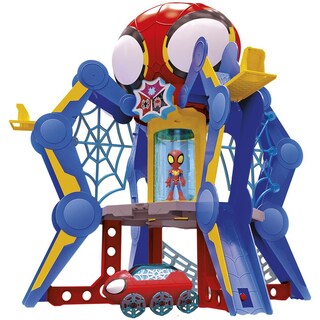 Action Figure Spidey Web-Spinners 10 Cm - Hasbro Marvel - Con Accessori Spara-ragnatele, Zaino E Robot Aiutante - Gioco Ispirato Alla Serie Prescolare