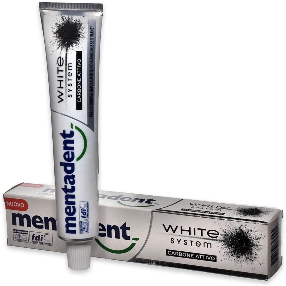 Mentadent White System Dentifricio Carbone Attivo 75Ml - Foto 1