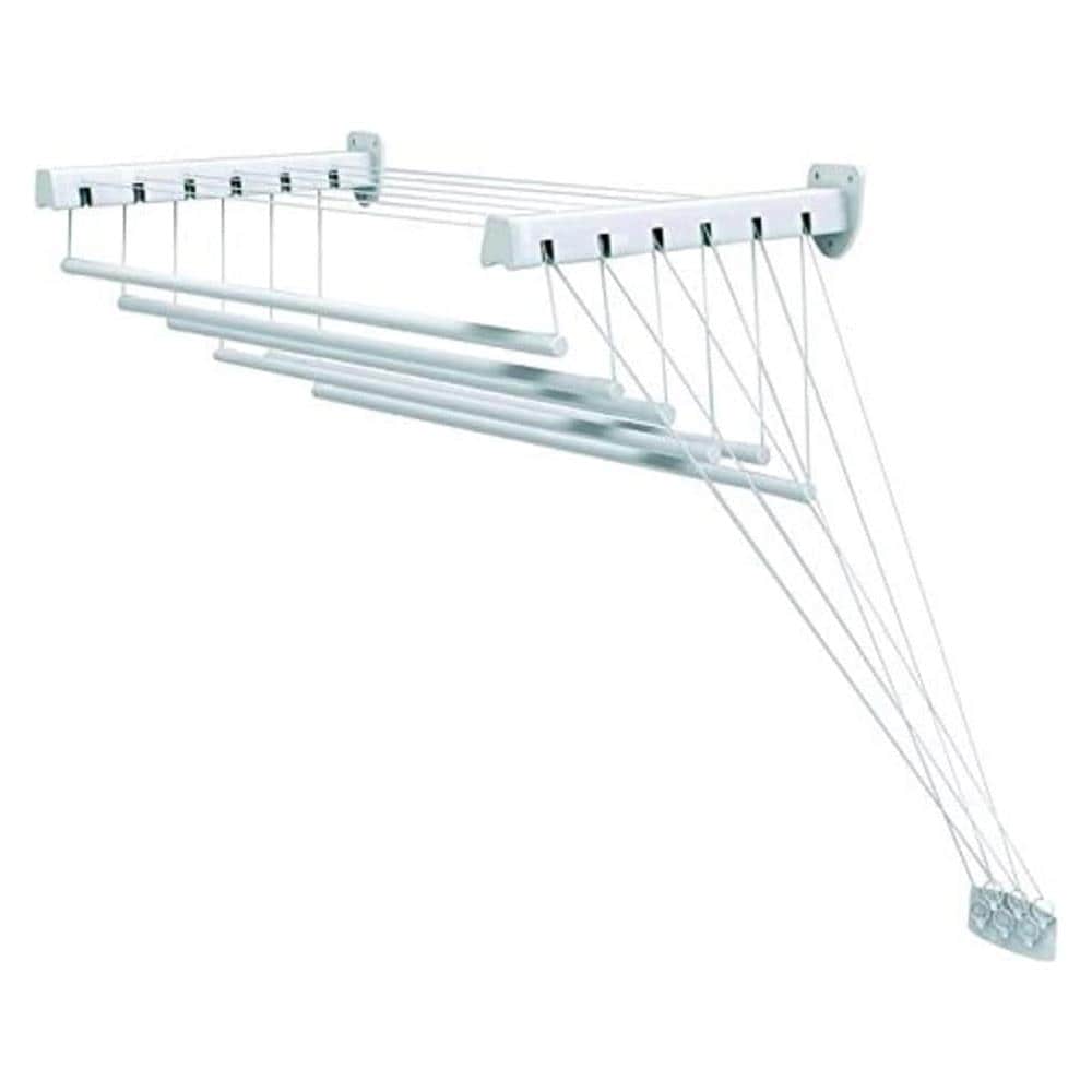 Stendibiancheria da Parete o Soffitto LIFT 140 con 6 Barre Saliscendi Resistenti  - Foto 1