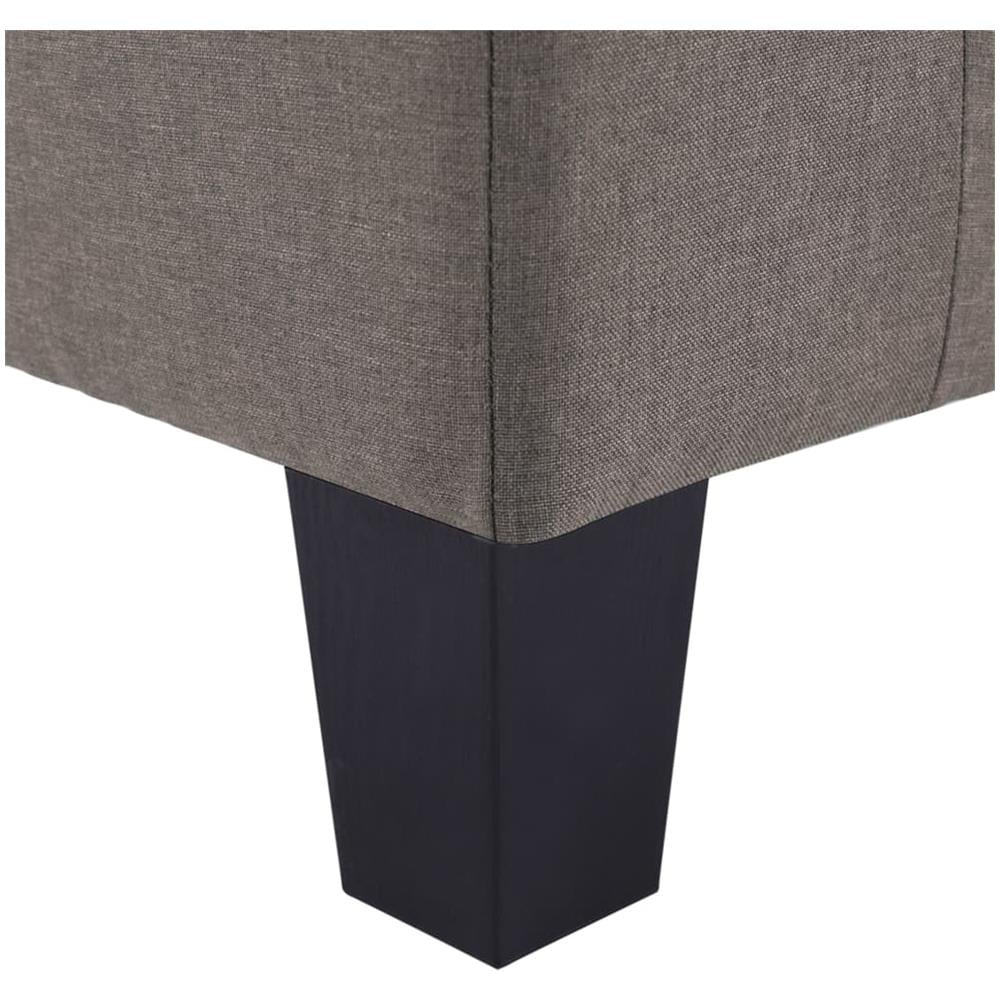 Divano A 4 Posti In Tessuto Grigio Talpa - Foto 8