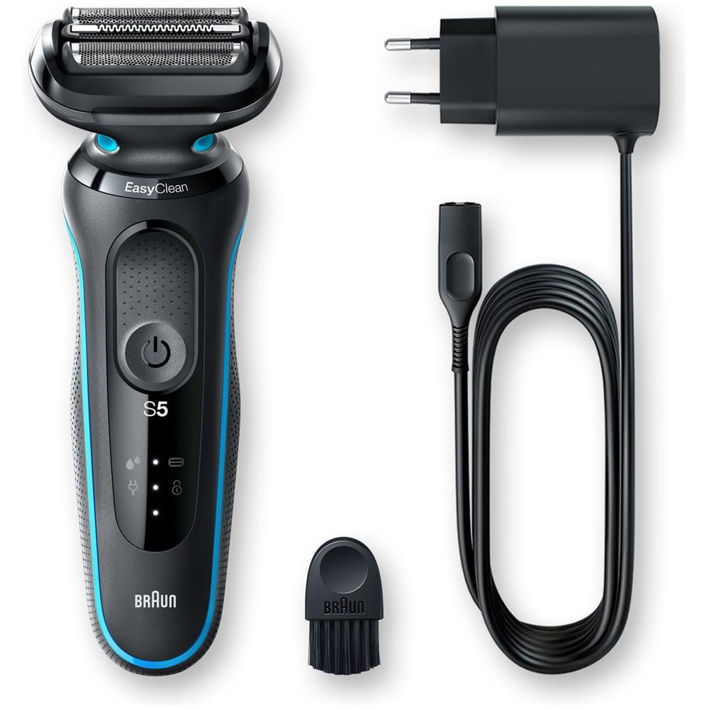 Series 5 50-M1000s Rasoio Elettrico Wet & Dry Ricaricabile Colore Nero / Blu - Foto 2
