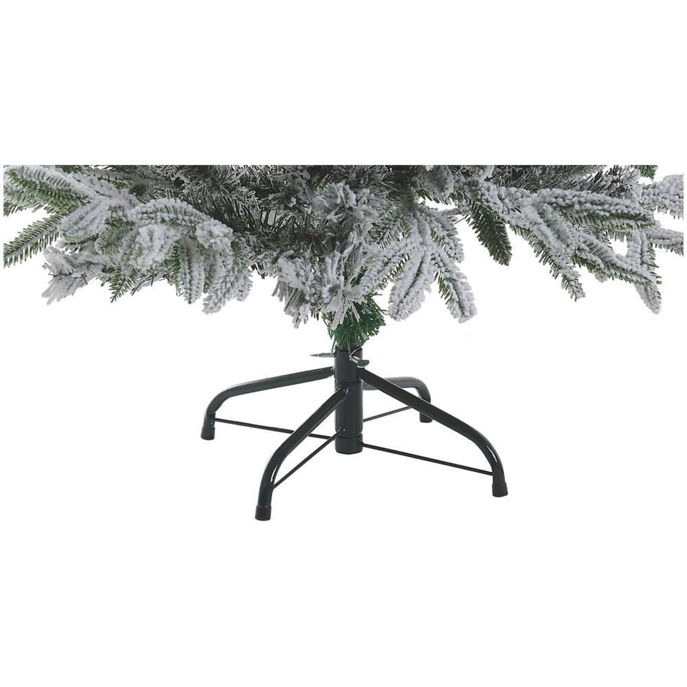 Albero Di Natale Artificiale Ricoperto Di Neve 180 Cm Bianco Foraker - Foto 7