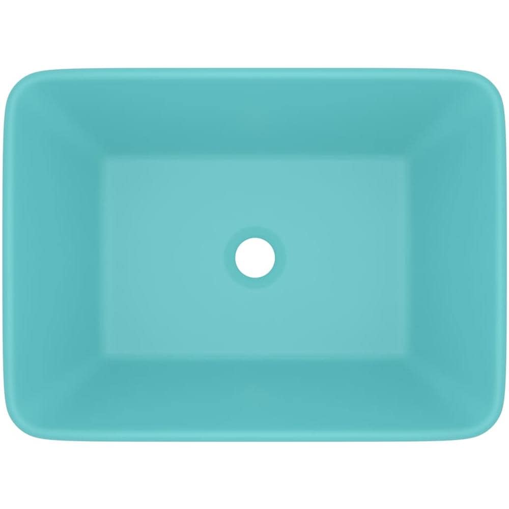 Lavandino Luxury Turchese Opaco 41x30x12 cm in Ceramica - Foto 2