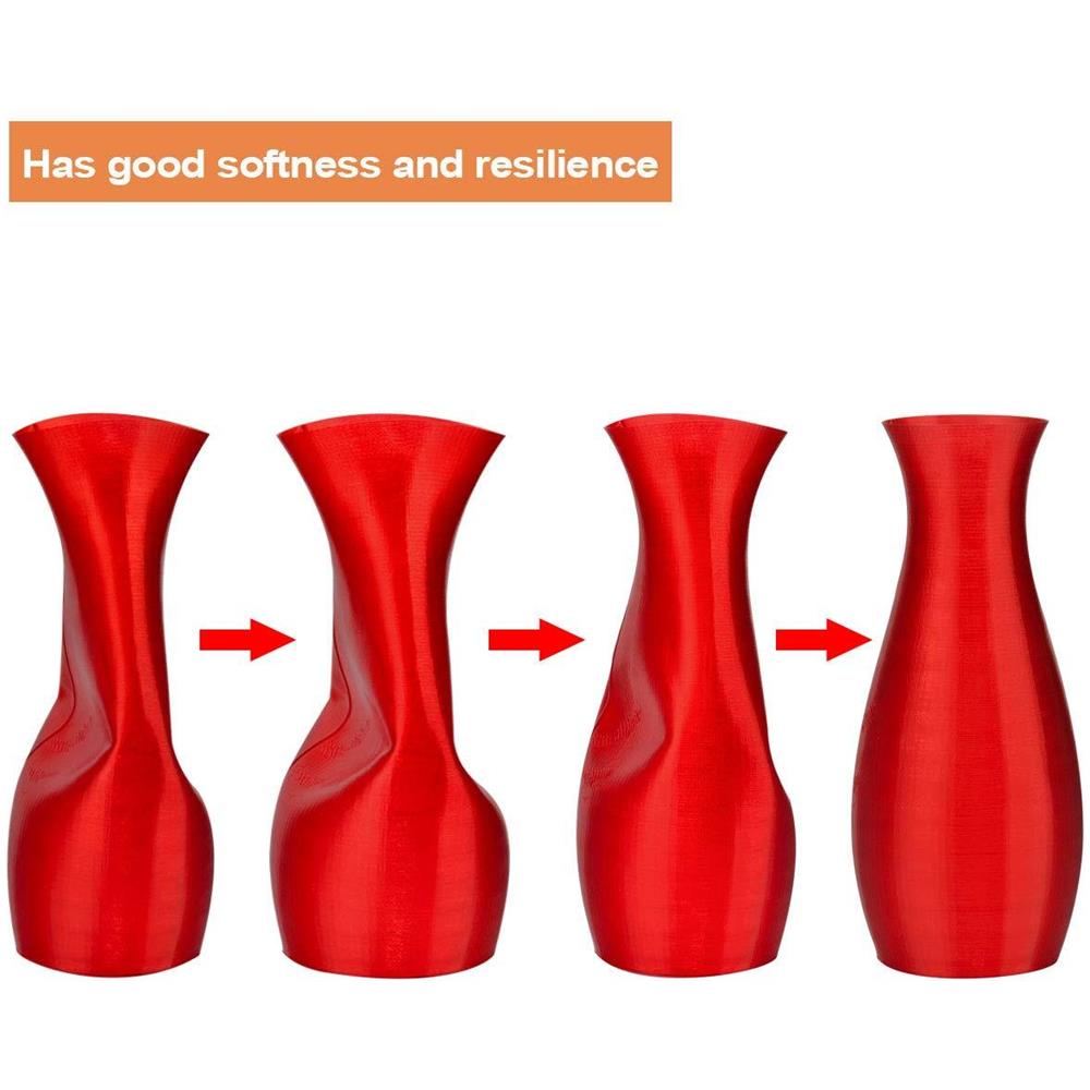 Filament Tpu 175 Millimetri Tpu Filamento 175 Millimetri La Stampa 3d Filamento Tpu Per Stampante 3d 0.5kg 1 Bobina Rosso Trasparente - Foto 2