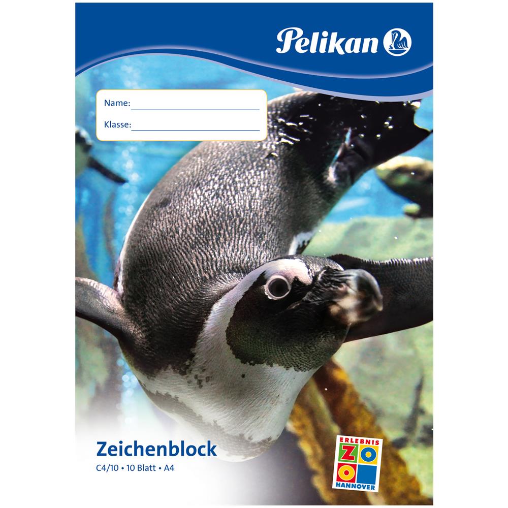 Zeichenblock C 4-10, Din A4, 100 G-qm, 10 Blatt Chlorfrei Gebleicht, Perforiert (224816)  - Foto 3