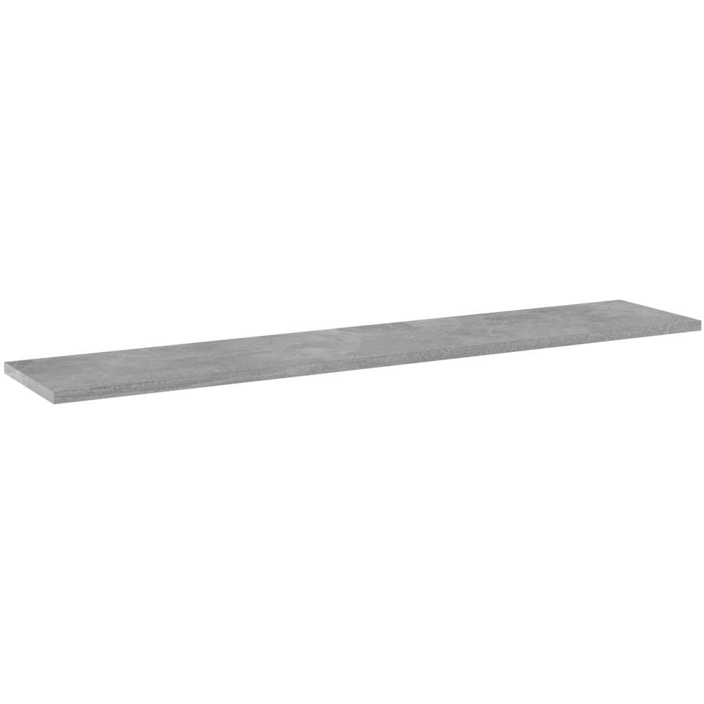 Ripiani Libreria 4pz Grigio Cemento 100x20x1,5cm Multistrato - Foto 3