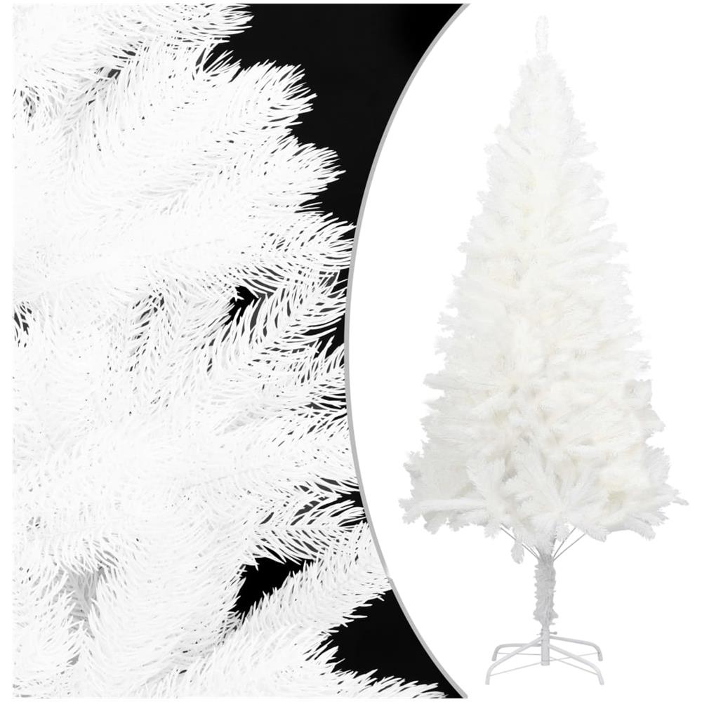 Set Albero Natale Artificiale con LED e Palline Bianco 120 cm - Foto 2