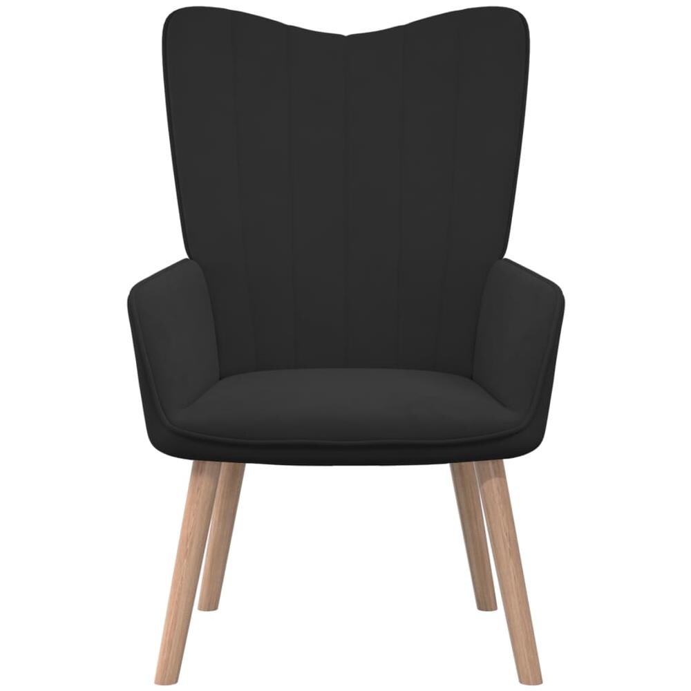 Poltrona Relax Nera in Velluto - Foto 3