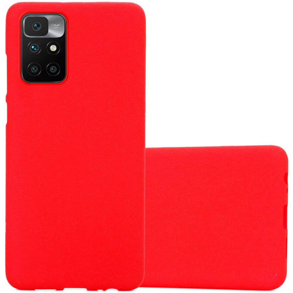 Custodia Compatibile Con Xiaomi Redmi 10 / Redmi Note 11 4g In Frost Rosso - Coperchio Protettivo In Silicone Tpu Flessibile - Foto 1