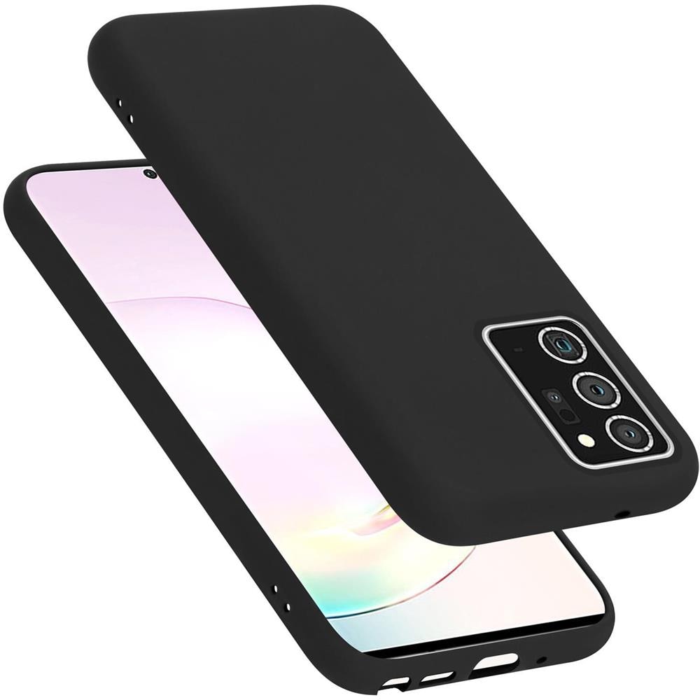 Custodia Compatibile Con Samsung Galaxy Note 20 Plus In Liquid Nero - Coperchio Protettivo In Silicone Tpu Flessibile - Foto 1
