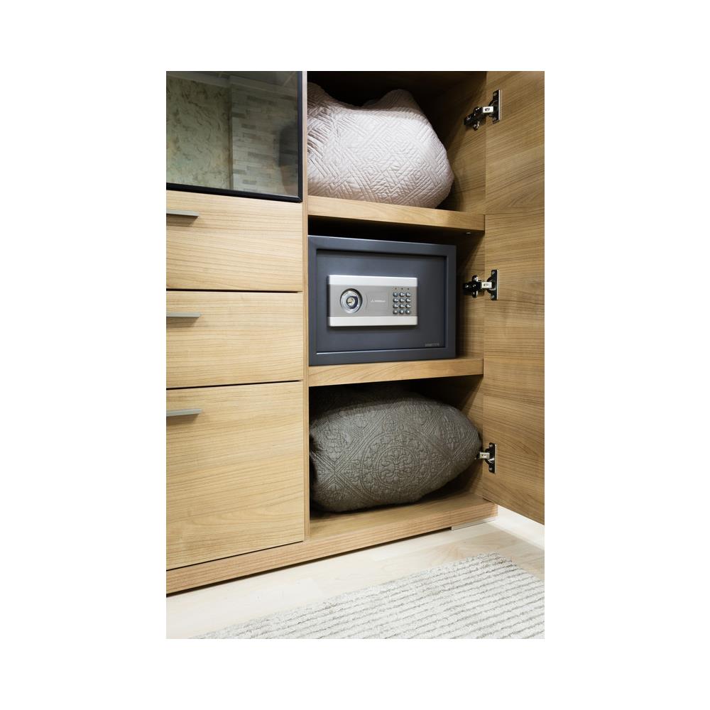 Stylo 19010-s2 Cassaforte In Acciaio Con Doppia Apertura Di Sicurezza, Serratura Elettronica Piã¹ Serratura A Chiave, Cassaforte A Mobile Per Abitazioni E Affari, 25 X 35 X 25 Cm, 15 L - Foto 2