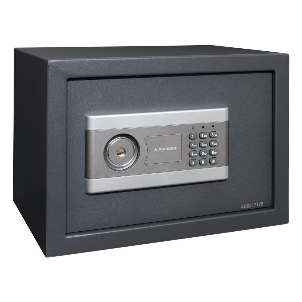 Stylo 19010-s2 Cassaforte In Acciaio Con Doppia Apertura Di Sicurezza, Serratura Elettronica Piã¹ Serratura A Chiave, Cassaforte A Mobile Per Abitazioni E Affari, 25 X 35 X 25 Cm, 15 L - Foto 1