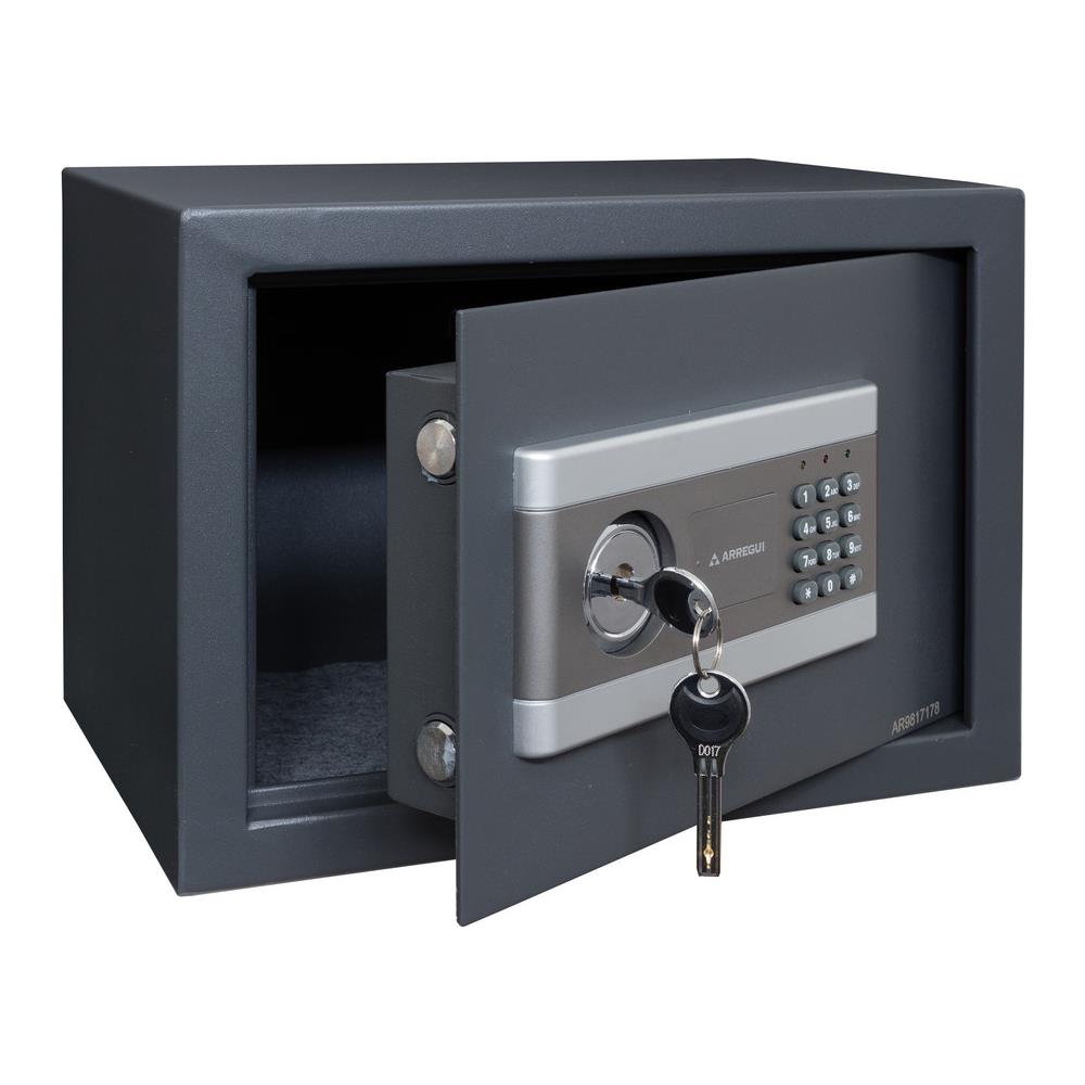 Stylo 19010-s2 Cassaforte In Acciaio Con Doppia Apertura Di Sicurezza, Serratura Elettronica Piã¹ Serratura A Chiave, Cassaforte A Mobile Per Abitazioni E Affari, 25 X 35 X 25 Cm, 15 L - Foto 3