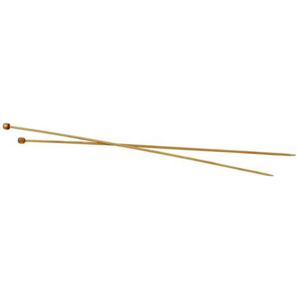 2 Aghi Da Maglia In Bambù Da 35 Cm - Ø 3 Mm - Foto 1