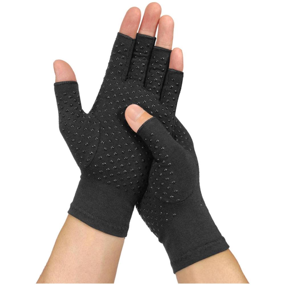 Guanti A Compressione Senza Dita 1 Paio Black Xl - Foto 2
