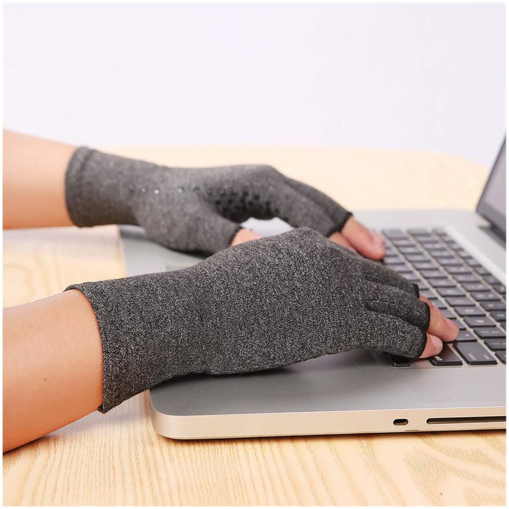 Guanti A Compressione Senza Dita 1 Paio Black Xl - Foto 4