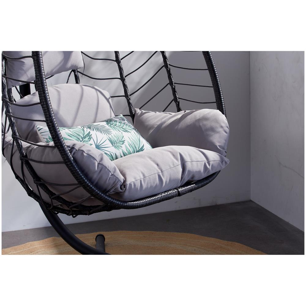 Sedia Sospesa In Resina Grigio Lima - Foto 2