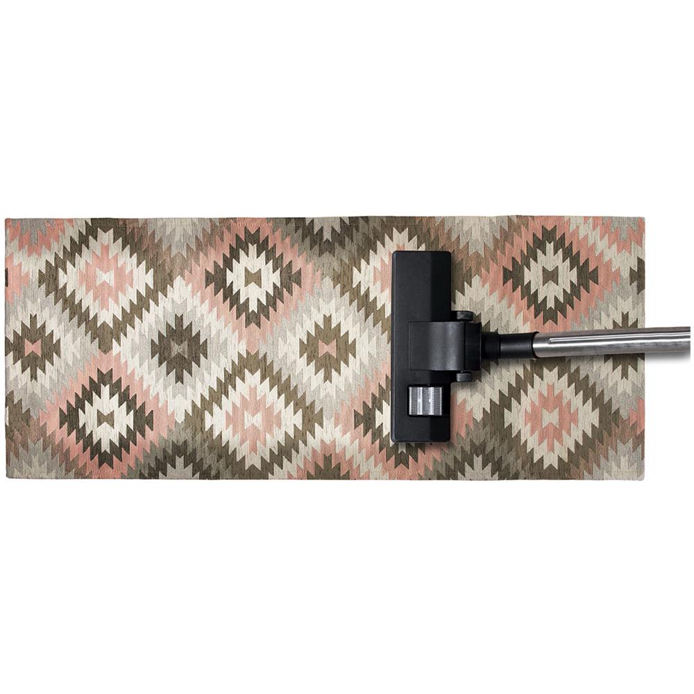 Tappeto Arredo Antiscivolo Camera Salotto Disegno Astratto Geometrico Avana By Suardi 85x150 Rosa - Foto 5