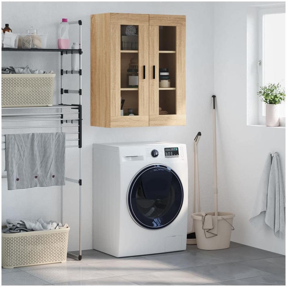 Mobile A Parete Rovere Sonoma 69,5x34x90 Cm - Foto 1