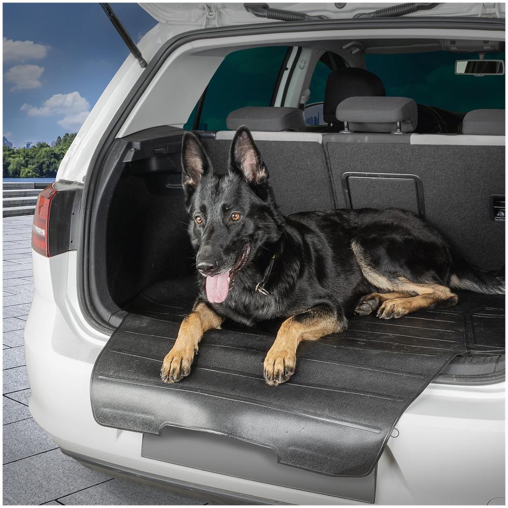 Tappetino Per Bagagliaio Bootguard Con Protezione Della Soglia Di Carico, Vassoio Del Bagagliaio Tagliabile A Misura Con Protezione Del Paraurti 120x76+39cm - Foto 2