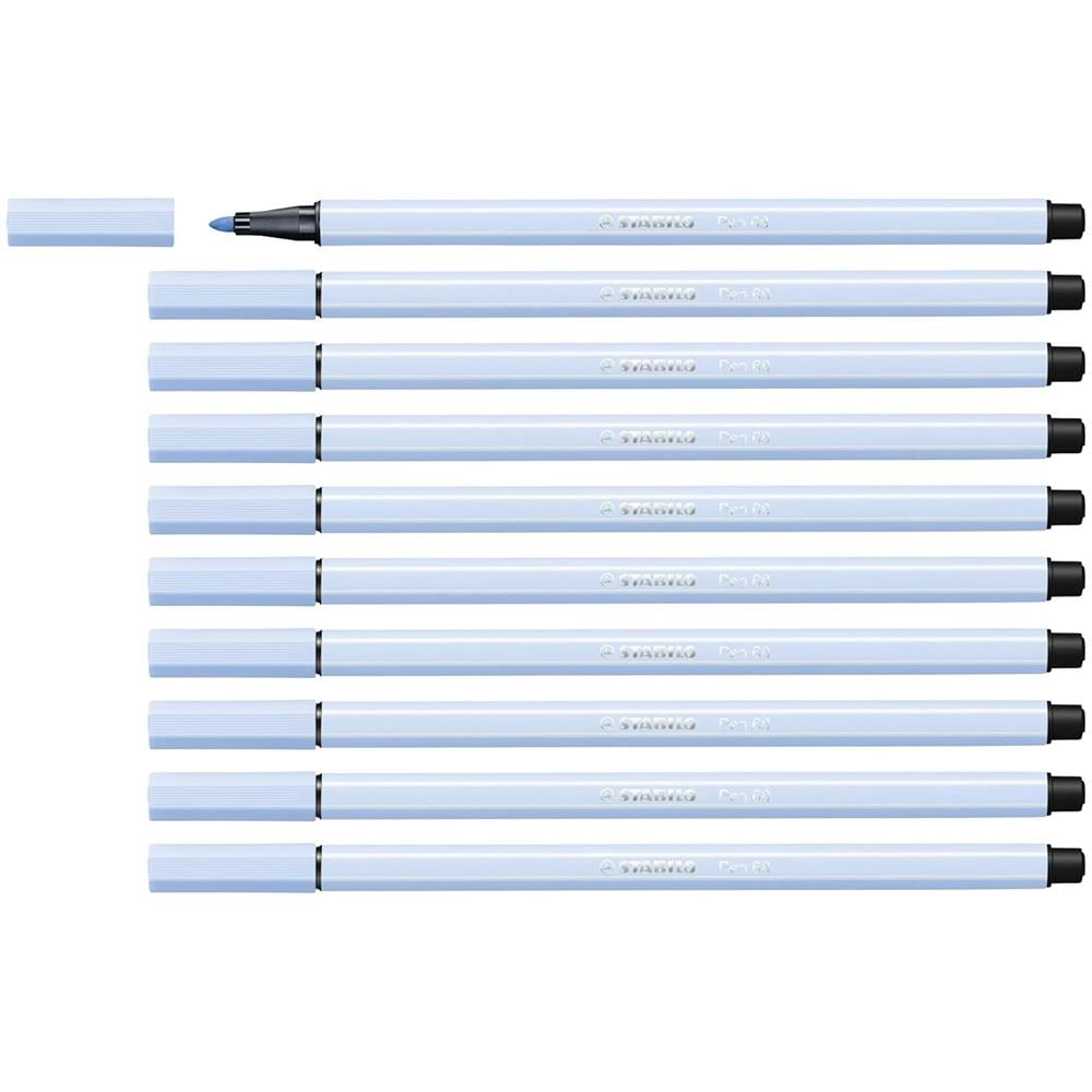 Pen 68 - Pennarello Premium - Confezione da 10 - Blu Ghiaccio - Foto 1