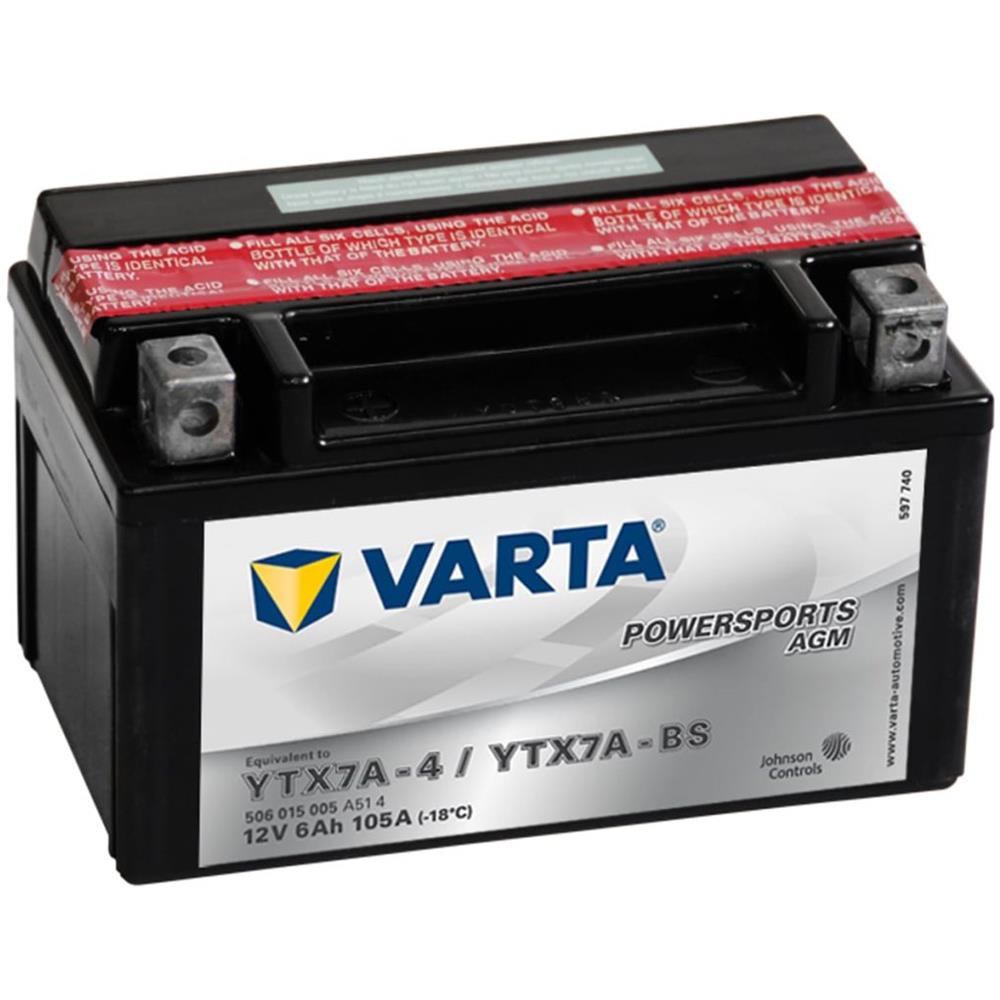 Moto Powersports Batteria Agm Ytx7a-4 / Ytx7a-bs - Foto 1