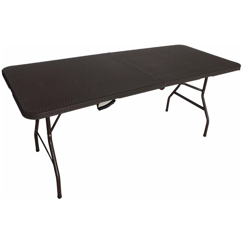 Tavolo Da Giardino Rettangolare Pieghevole Color Noce - Foto 1